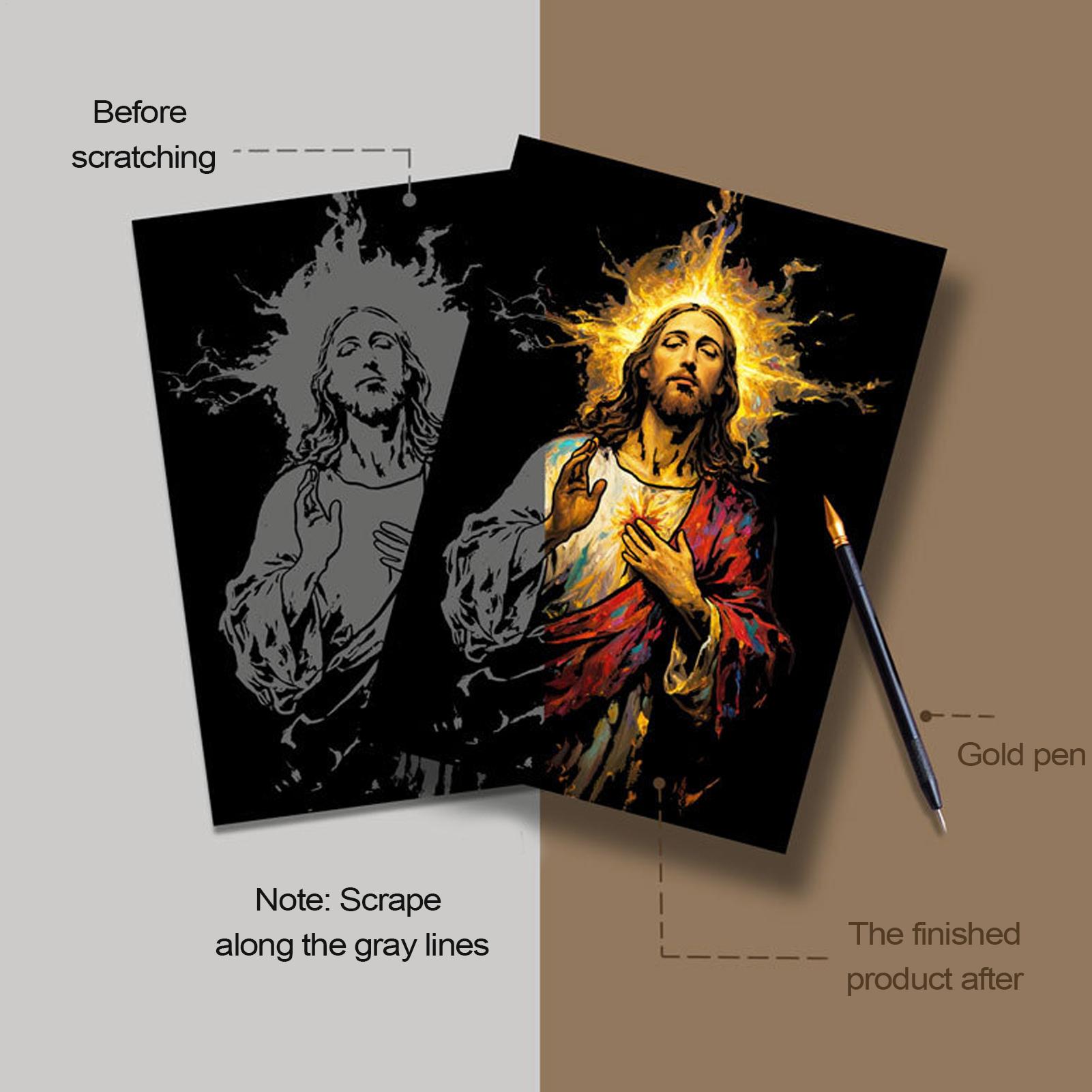 Art Craft Book - Zestaw do rysowania ścierkowego Jezus, 1
