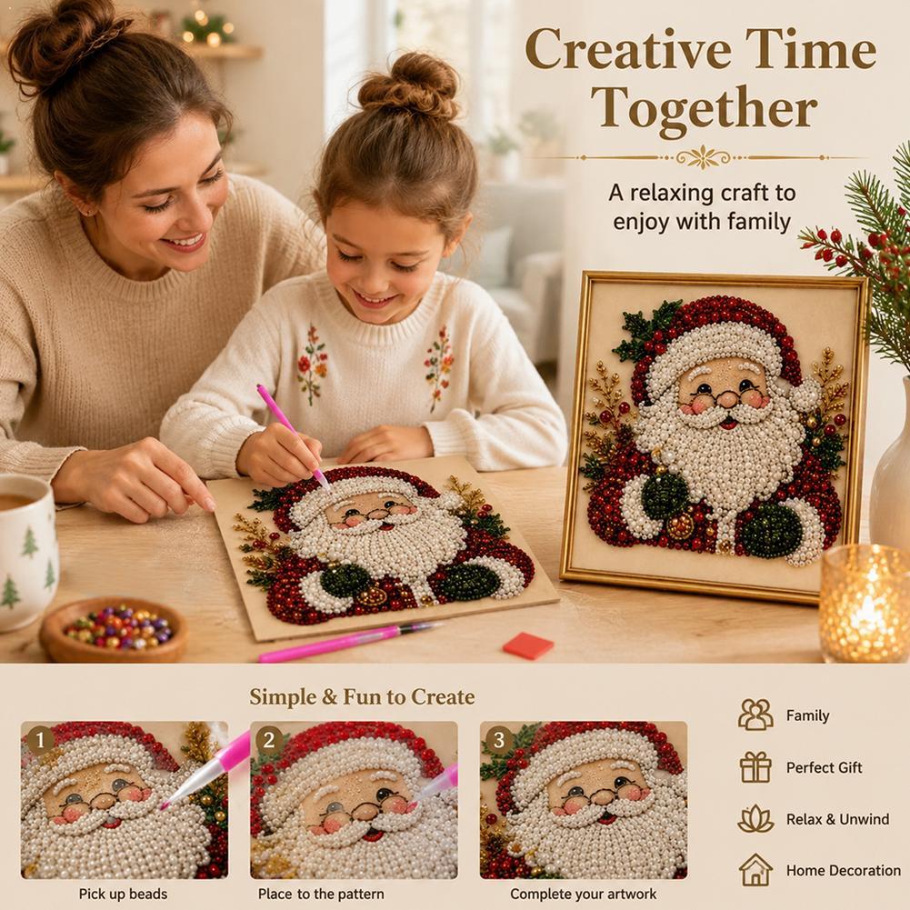 Art Craft For Christmas - Świąteczny Zestaw DIY z Perłami i