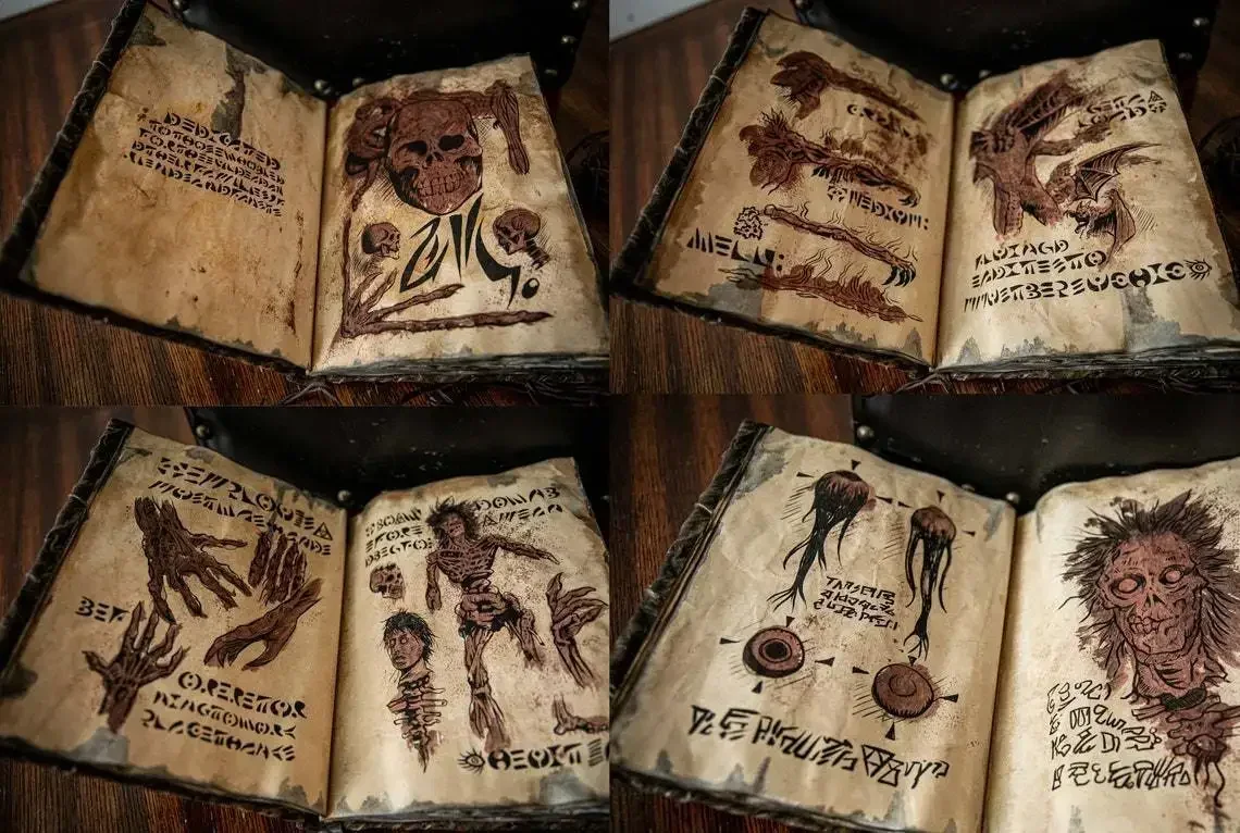 Art Craft Book - Vintage Necronomicon - Księga czarów ciemnej