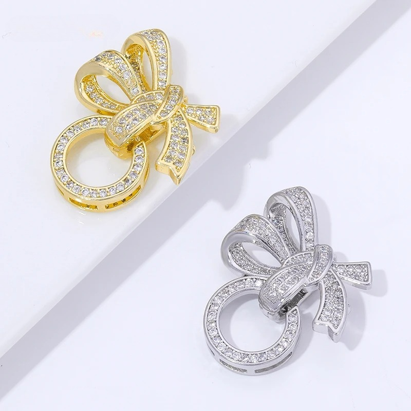 Art Craft Making - Złote pozłacane 18K zapięcia z perłami,