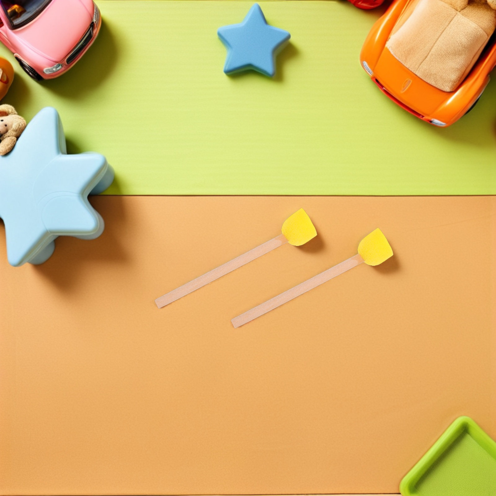 Art Craft For Preschoolers - 80 szt. Okrągłe pędzle gąbkowe z