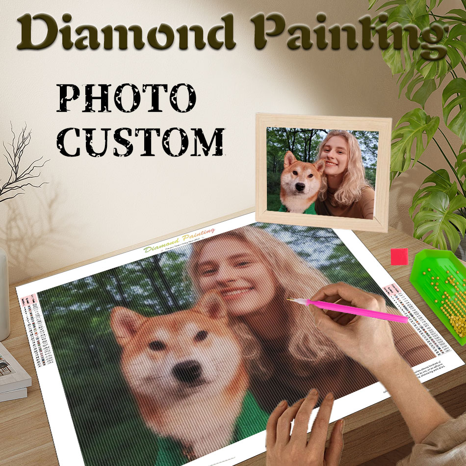 Wallpaper Art And Craft - Obraz diamentowy PhotoCustom, twórz sztukę ścienną,