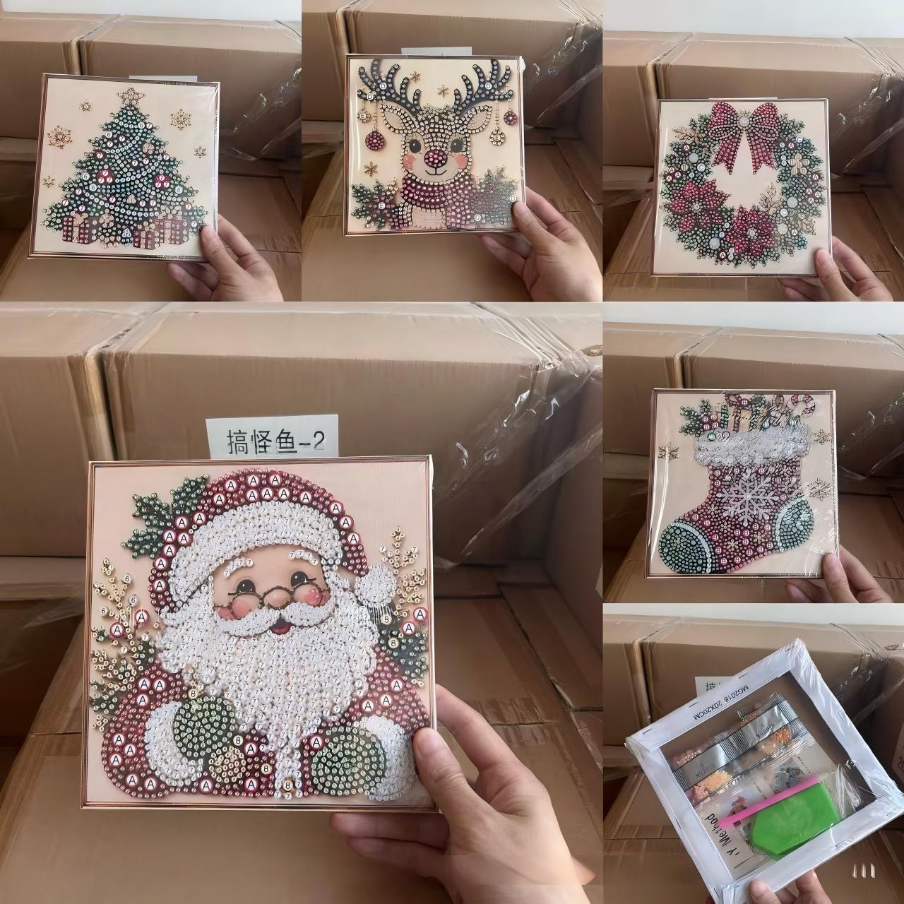Art Craft For Christmas - Zestaw do malowania diamentami z perłami