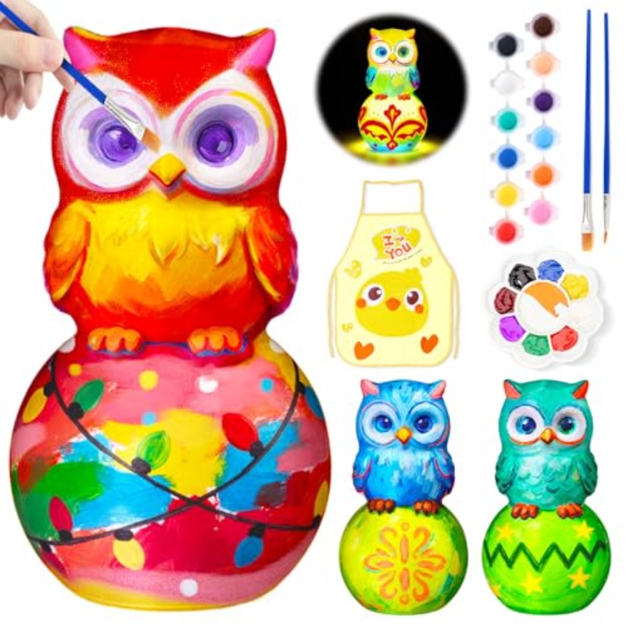 Art And Craft With Paint - Zestaw do samodzielnego malowania lampki, rękodzieło