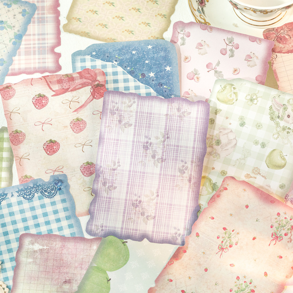 Art Craft Background - 30 arkuszy papieru w stylu vintage