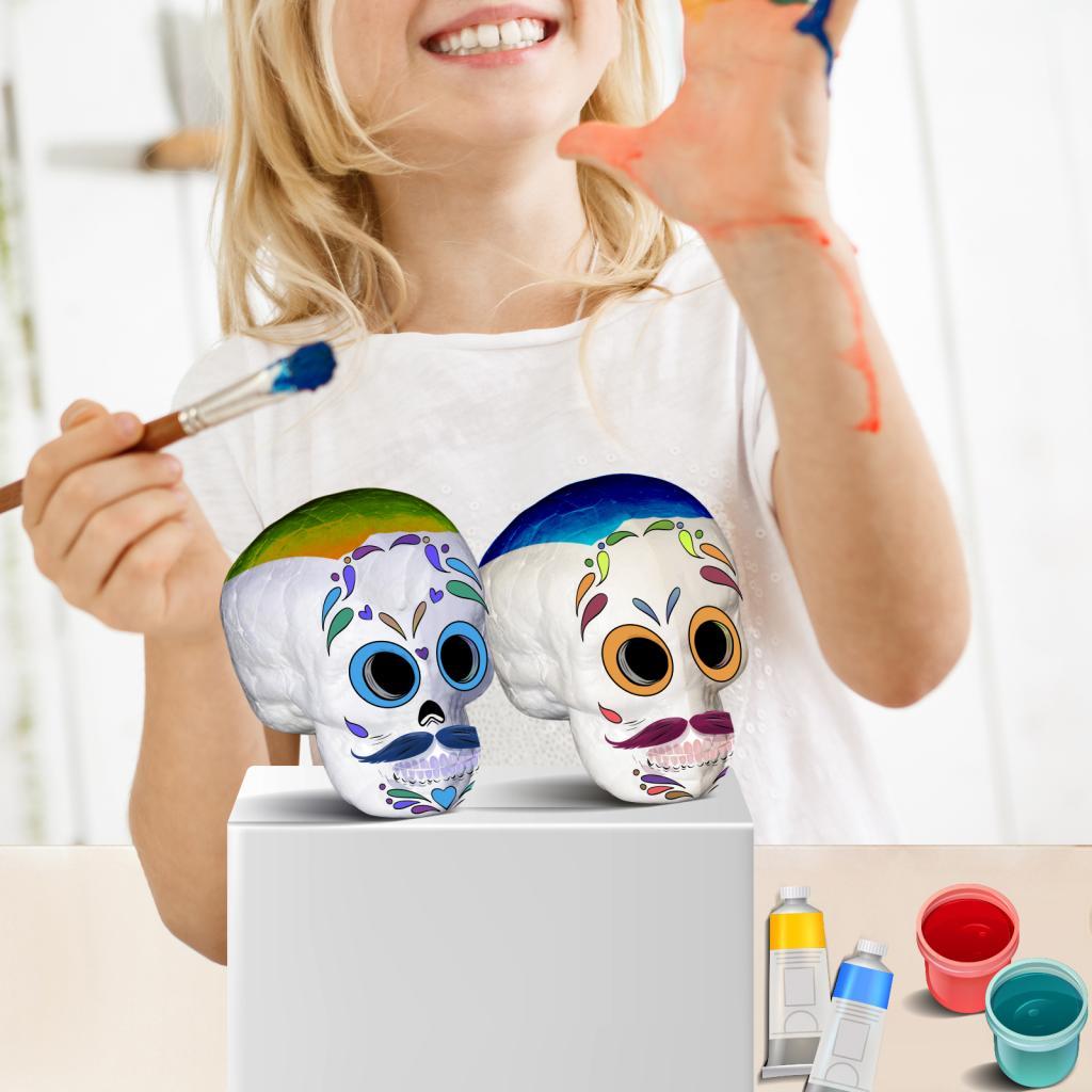 Art Craft Kindergarten - Formowalna pianka polistyrenowa w kształcie czaszki