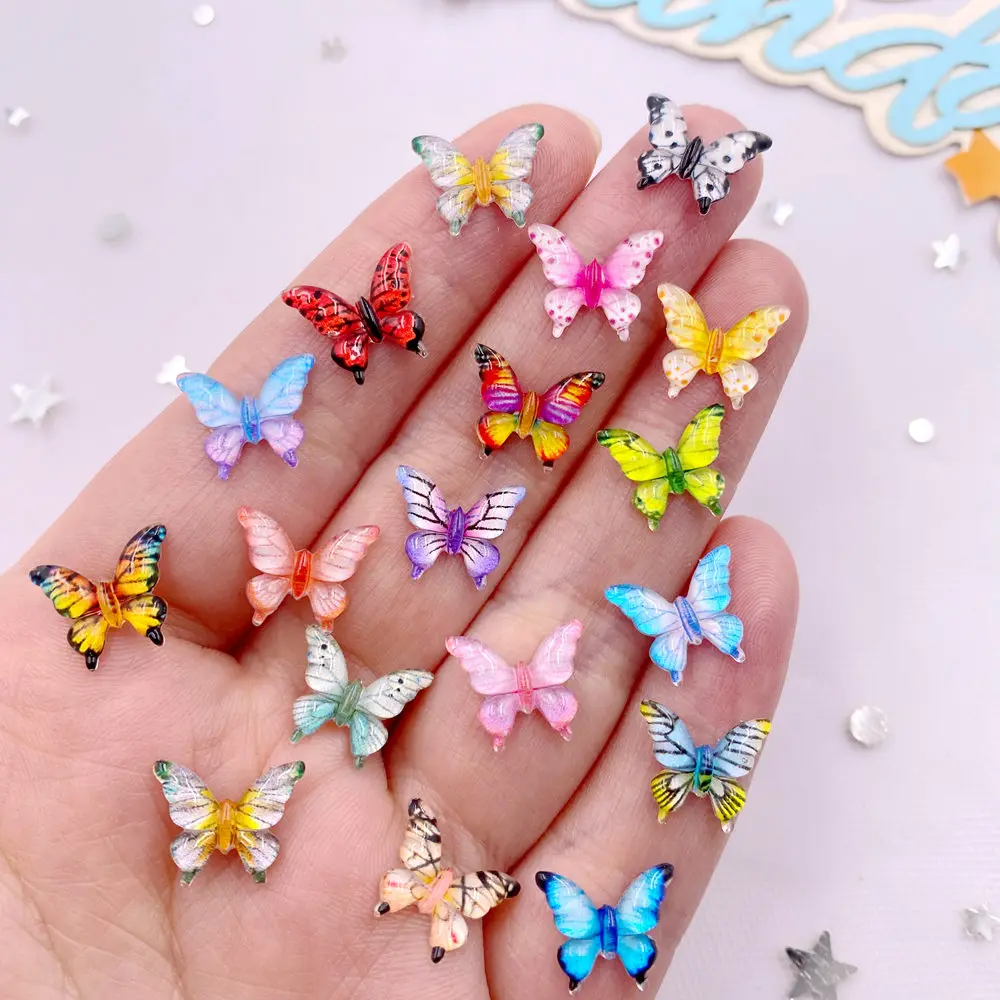 Art Craft Easter - 50 sztuk 10mm mieszane żywica kolorowe
