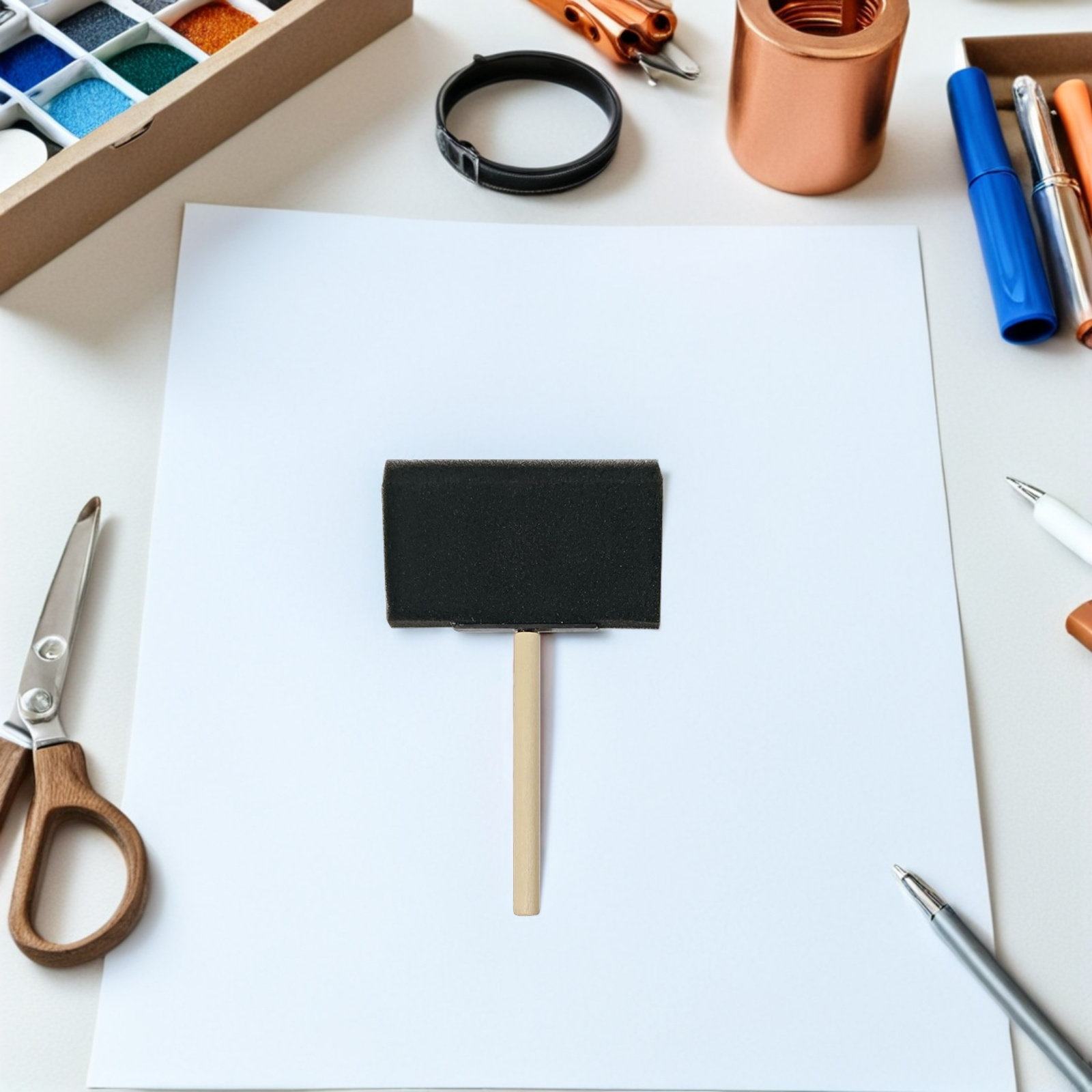 Art And Craft With Paint - 30 szt. pędzli z gąbki piankowej