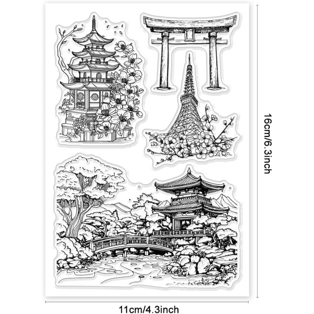 1Sheet Landscape Clear Stamps  – Rubber Stamp Blank recenzja i cena