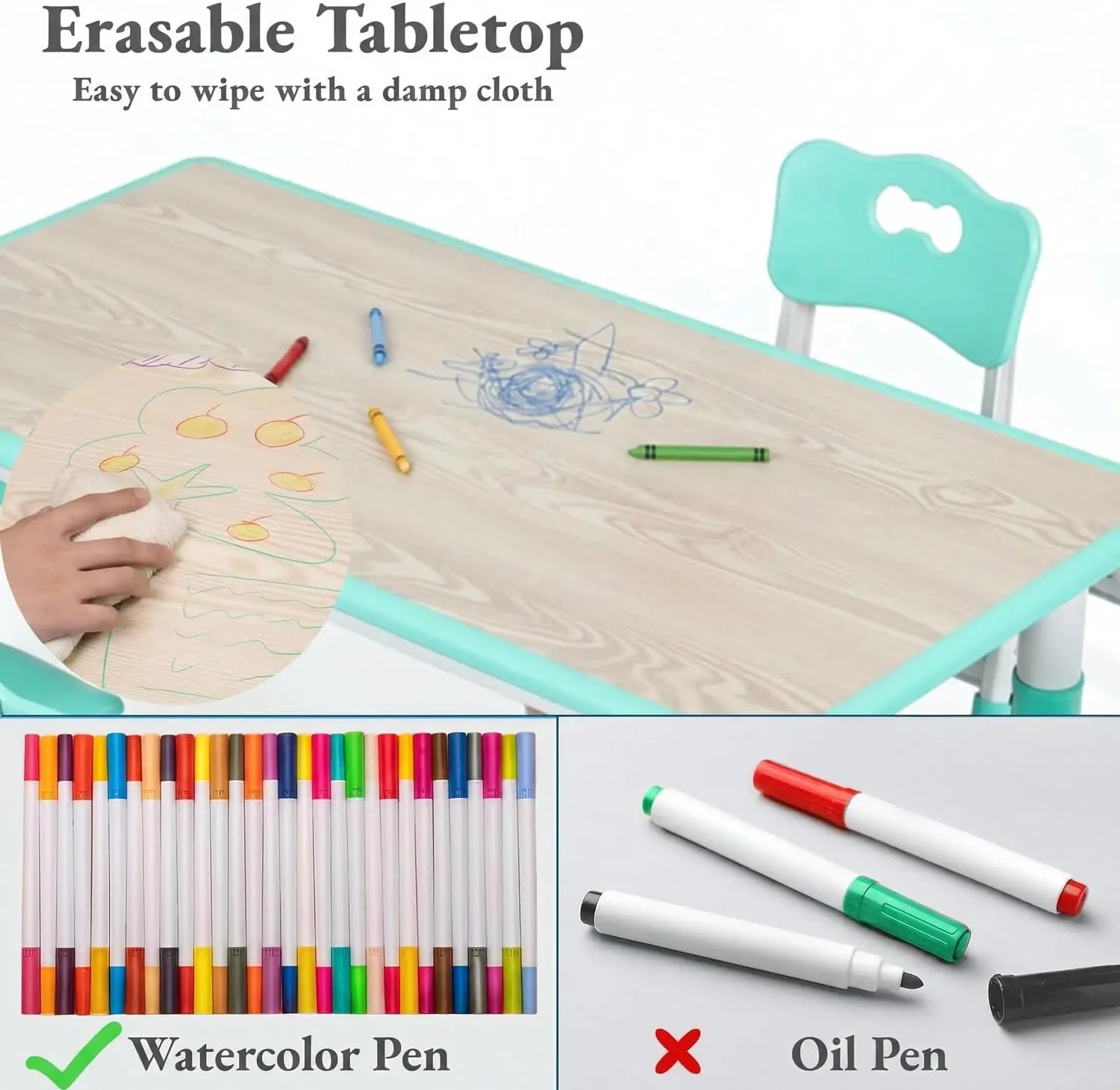 Zestaw stołu i 6 krzeseł dla d – Art Craft For Preschoolers recenzja i cena