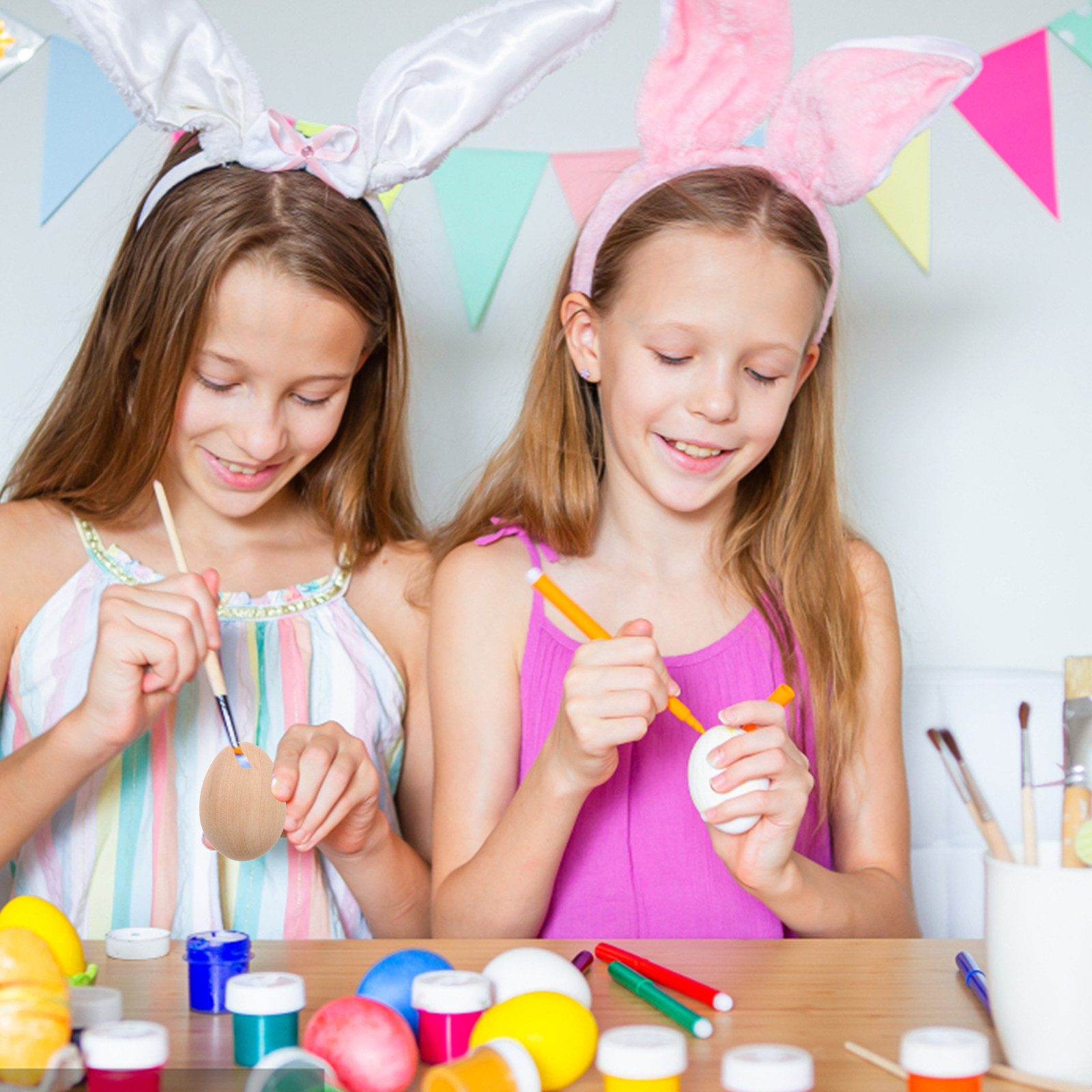 6 szt. Niedokończonych drewnia – Art Craft Easter recenzja i cena