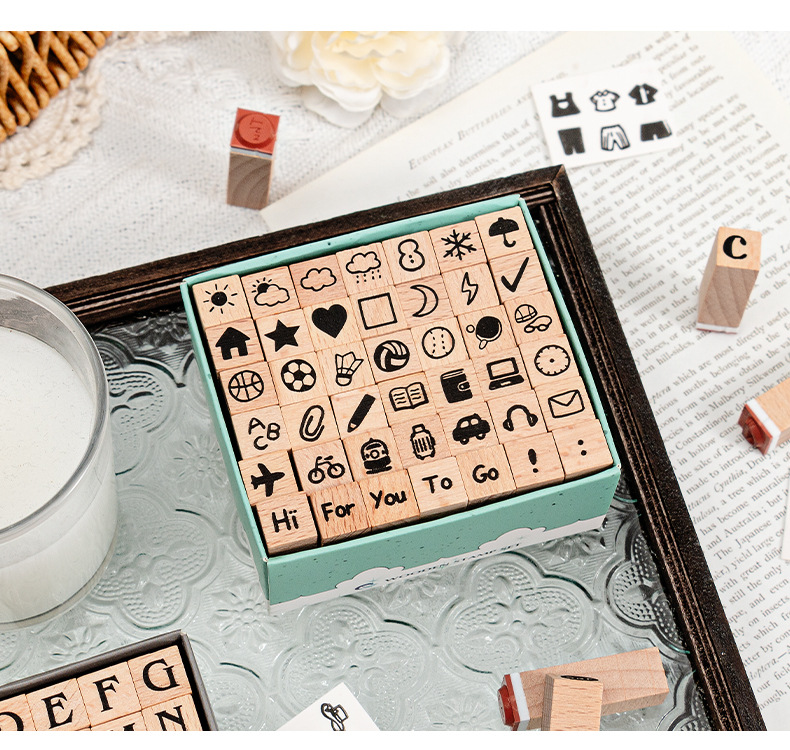 Uroczy Drewniany Zestaw Stempl – Rubber Stamp Blank recenzja i cena