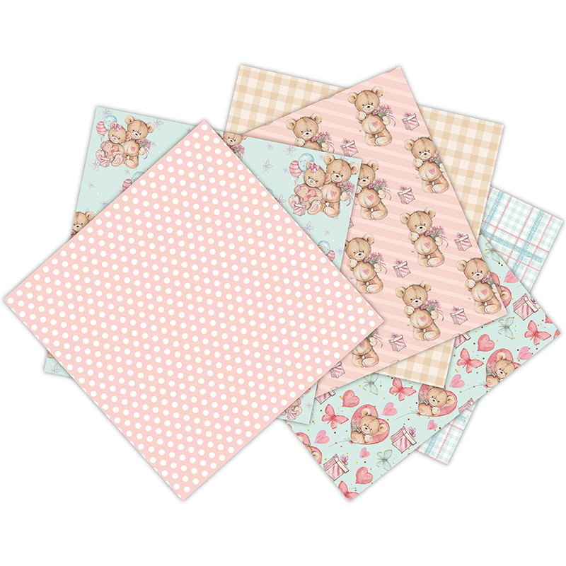 12 arkuszy little bear Scrapbo – Art Craft Background recenzja i cena