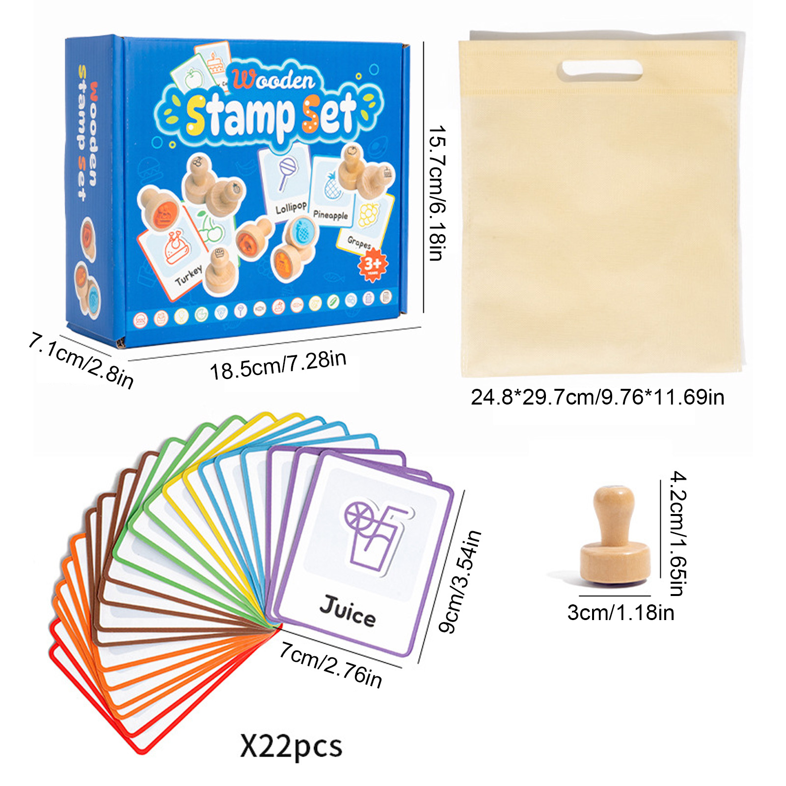 Drewniane stemple z naturalneg – Art And Craft Vegetable recenzja i cena