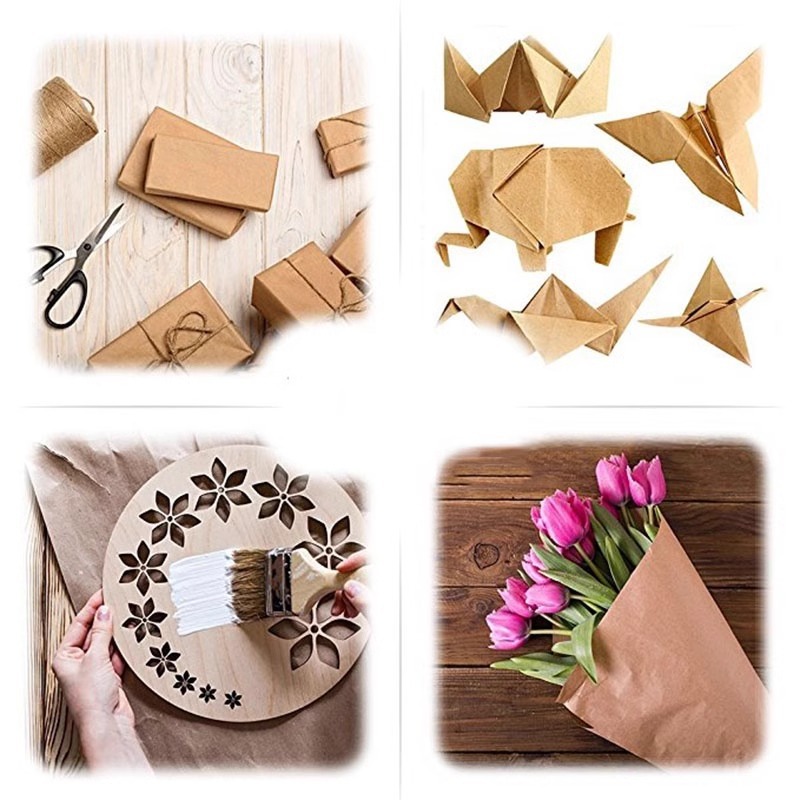 Brązowy papier kraft idealny d – Wallpaper Art And Craft recenzja i cena
