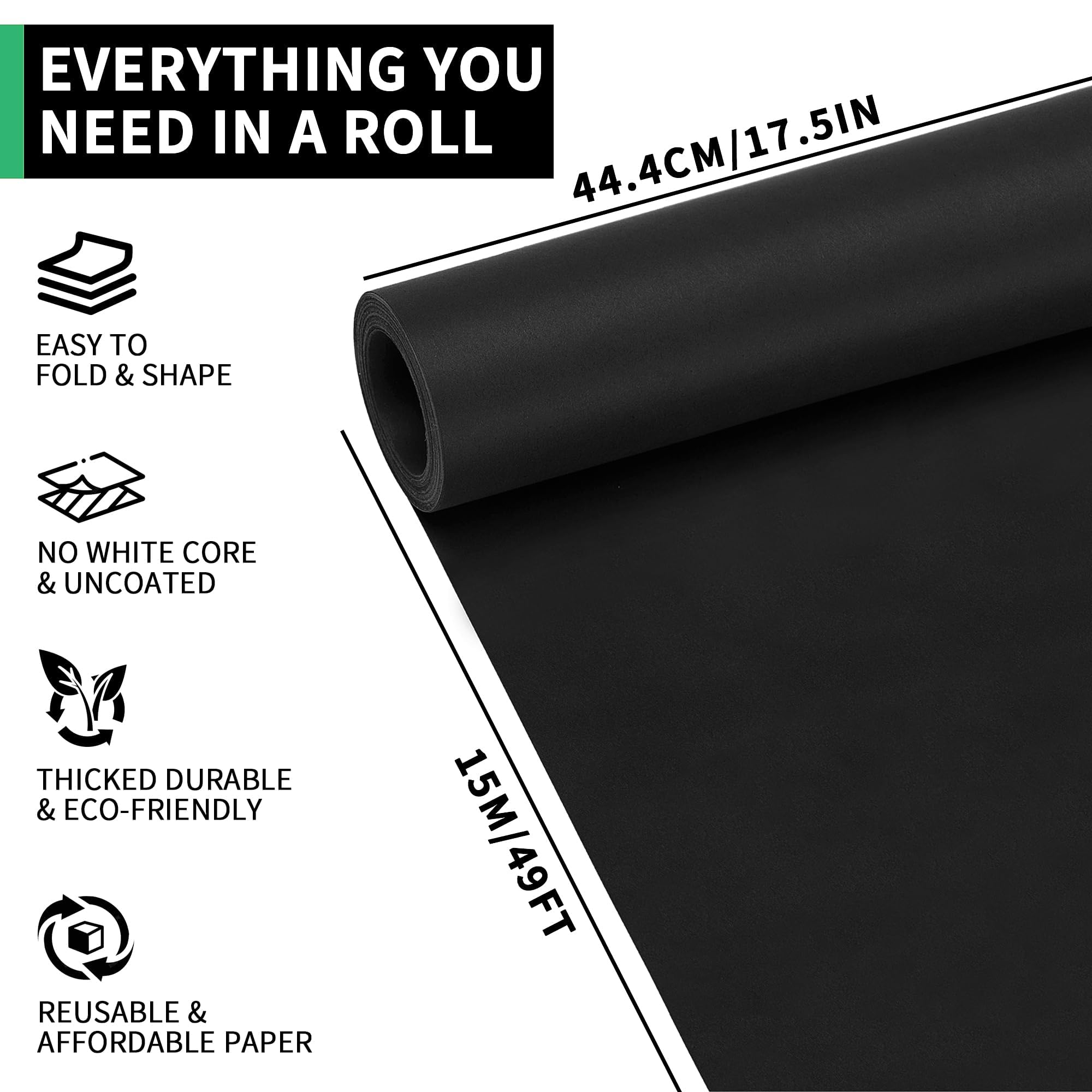 Papier pakowy Czarny papier do – Wallpaper Art And Craft recenzja i cena