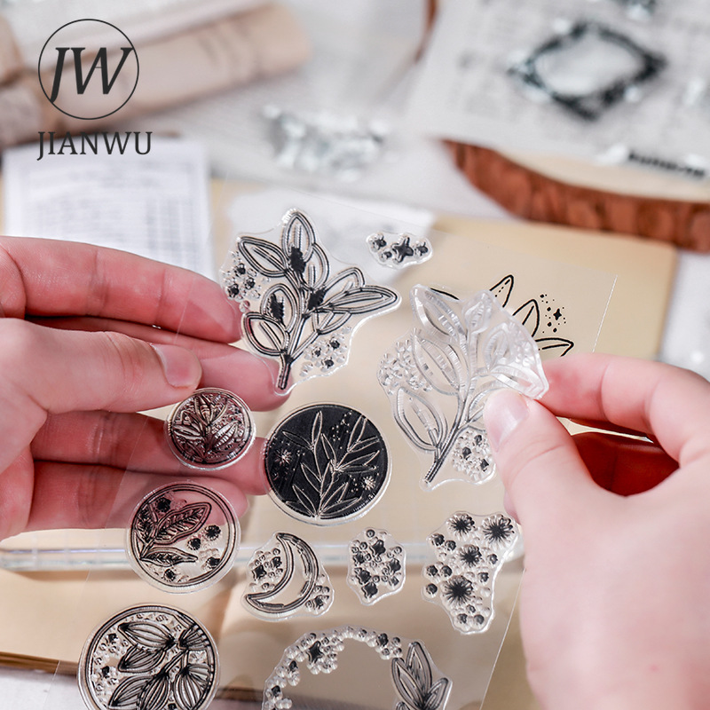 JIANWU minimalistyczny czarny  – Rubber Stamp Blank recenzja i cena