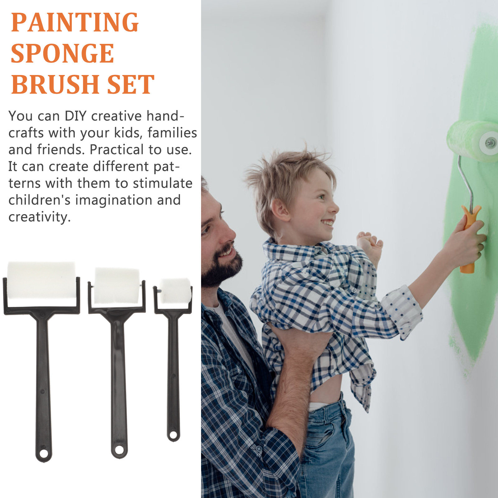15 szt. Zestaw gąbkowych pędzl – Art Craft For Preschoolers recenzja i cena