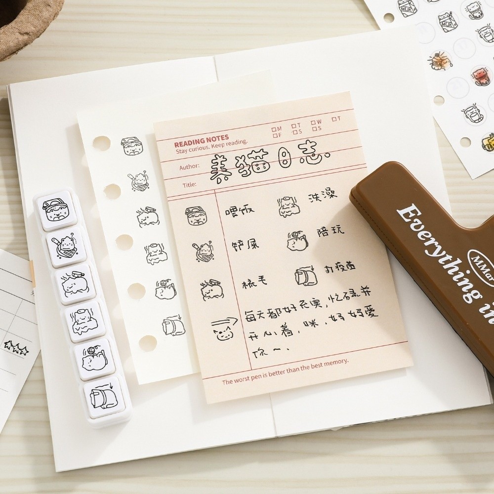6 szt. Urocze pieczątki z moty – Rubber Stamp Blank recenzja i cena