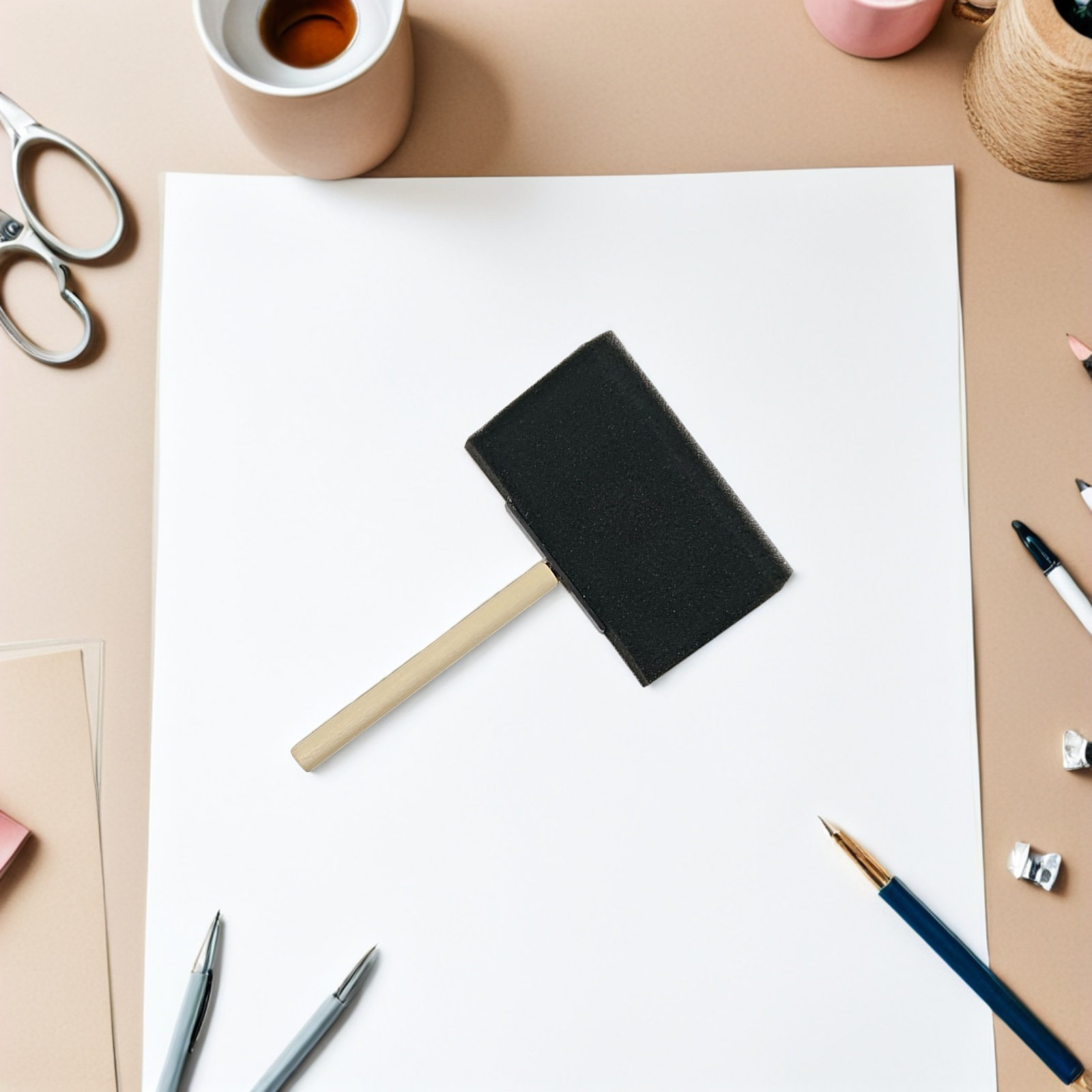 30 szt. pędzli z gąbki piankow – Art And Craft With Paint recenzja i cena